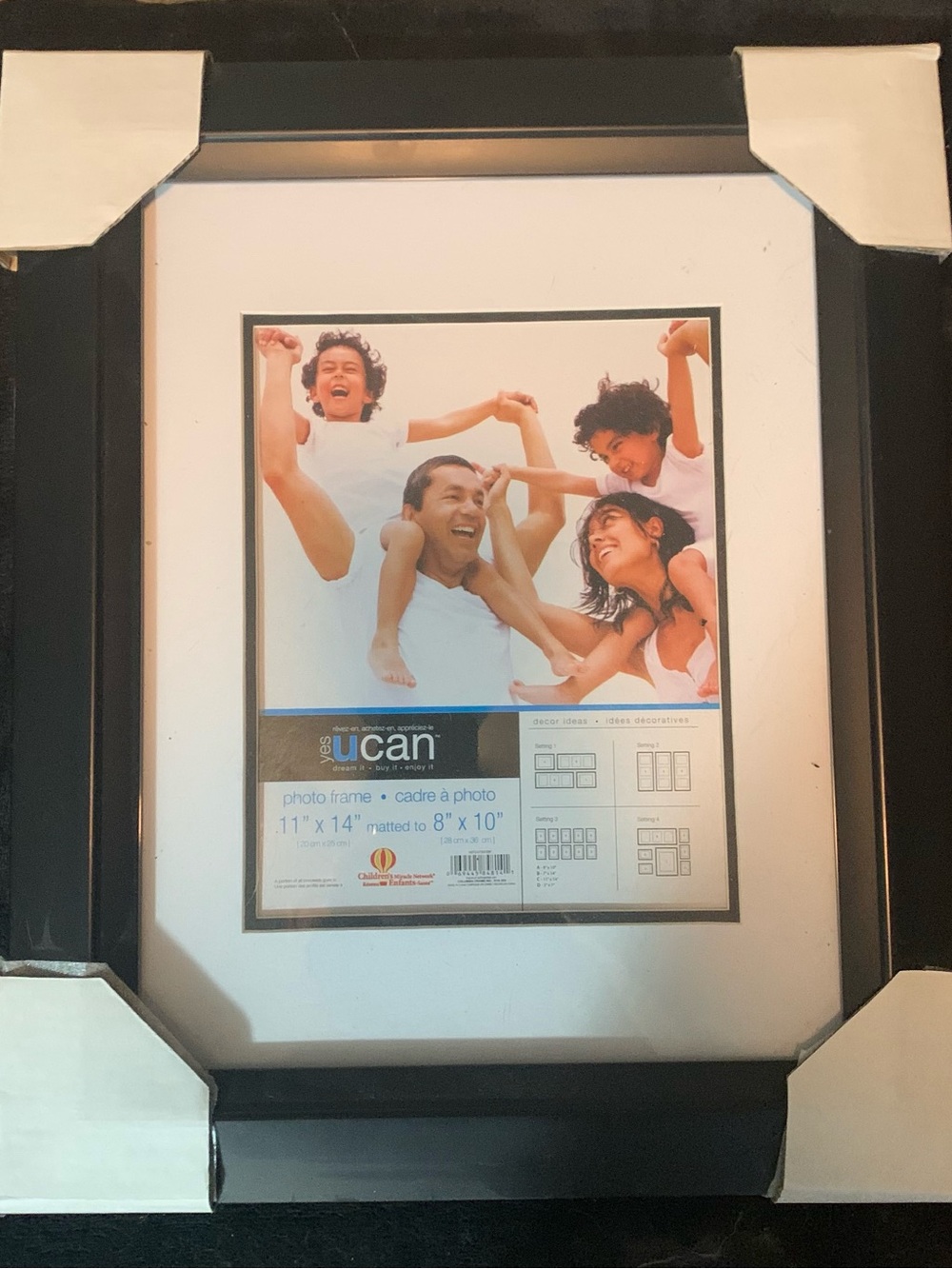 Black Photo Frame - 11" x 14" (Matte for 8" x 10")